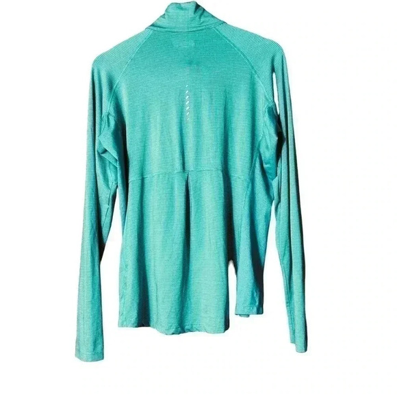 Columbia Teal Pull Over Athletic Shirt Partial Zip size L - Picture 5 of 7